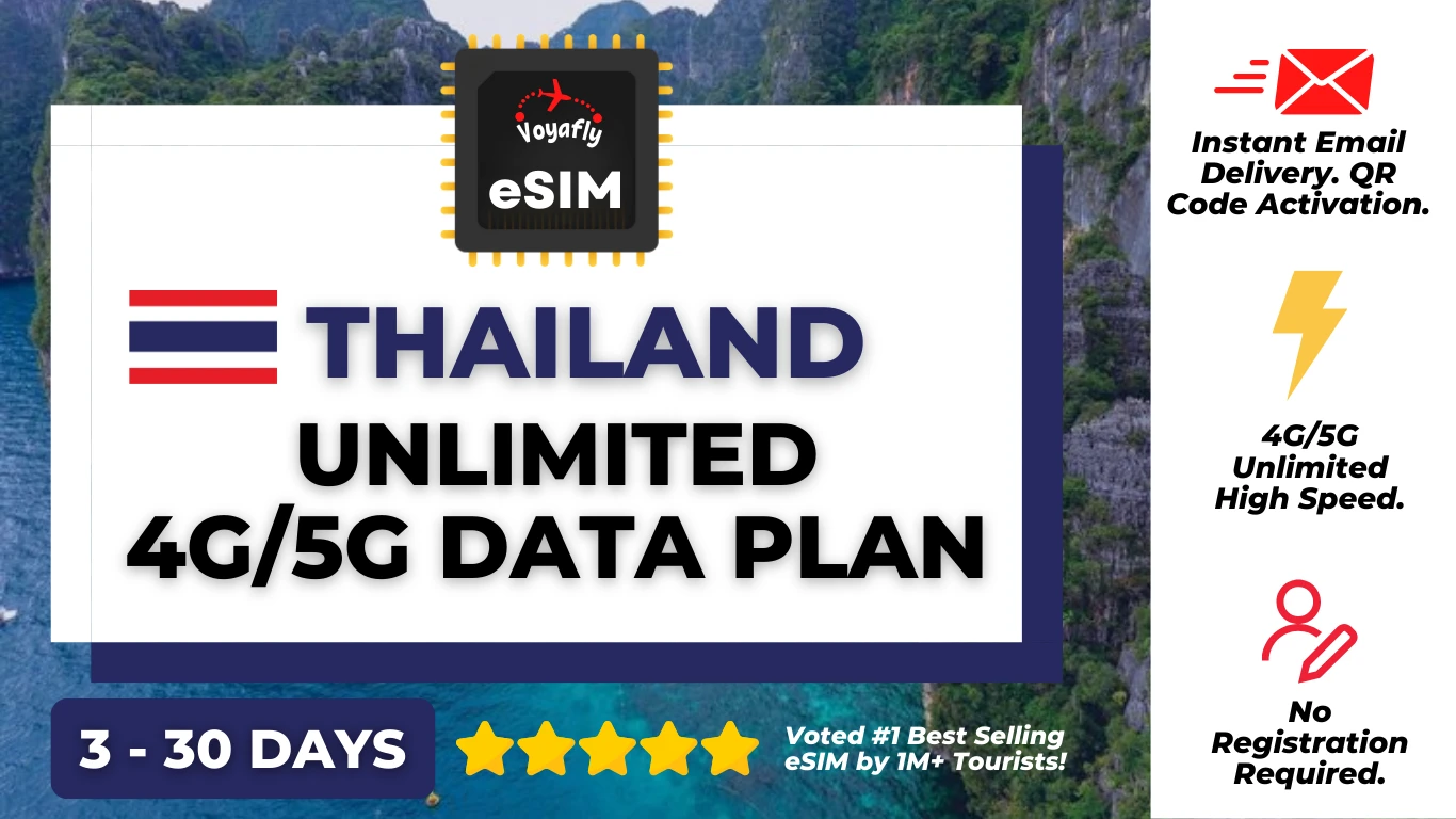 Thailand - Unlimited 4G/5G Data eSIM_thumbnail_thethaipass.com