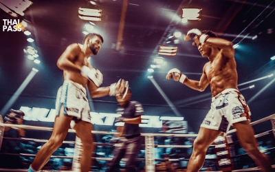 MuayThai Match at Rajadamnern Boxing Stadium