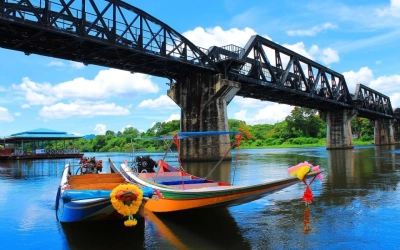 From Bangkok : Historical Day Tour to River Kwai  with English GuideThai Pass