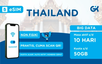 eSIM Thailand Bangkok Big Data | Travel SIM Thailand Kuota BesarThai Pass